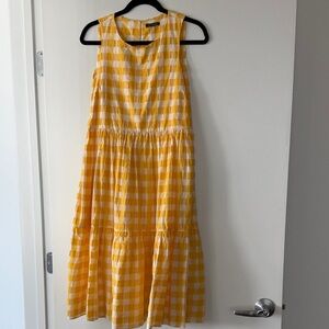 MDS by Mark Sikes Yellow Gingham Dress